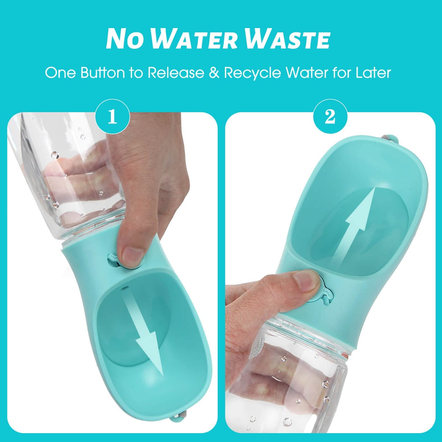 Dog Water Bottle, Leak Proof Portable Puppy