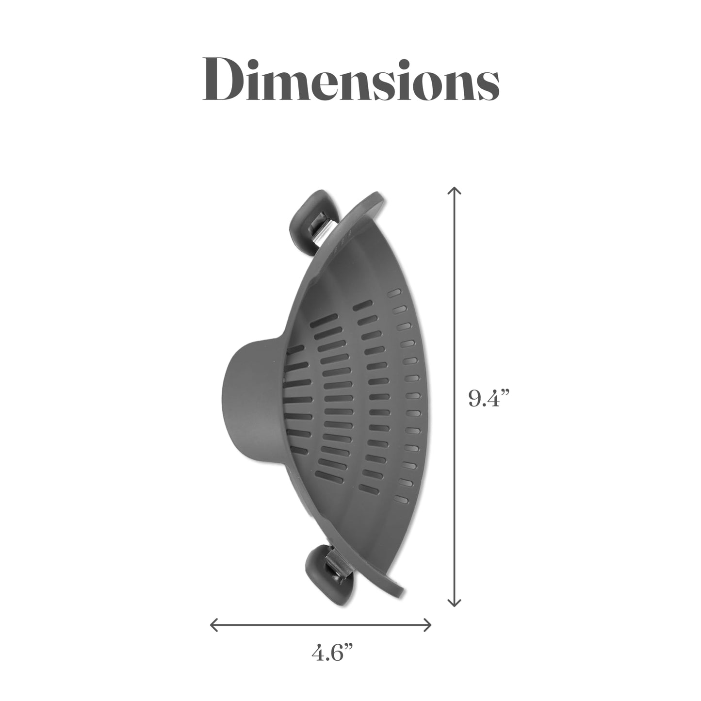 Silicone Pasta Strainer Clip-On for Pots and Pans