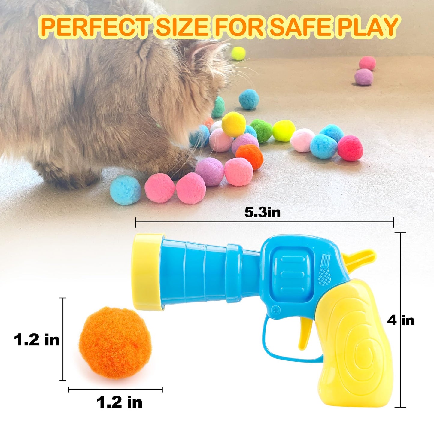 31Pcs Cat Ball Toy Launcher