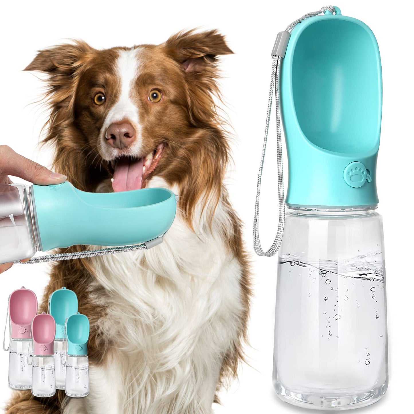 Dog Water Bottle, Leak Proof Portable Puppy